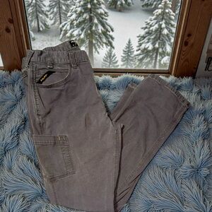 Mens Ariat Rebar M4 Relaxed Straight Leg Work Pants Cargo Grey Gray Size 36 34